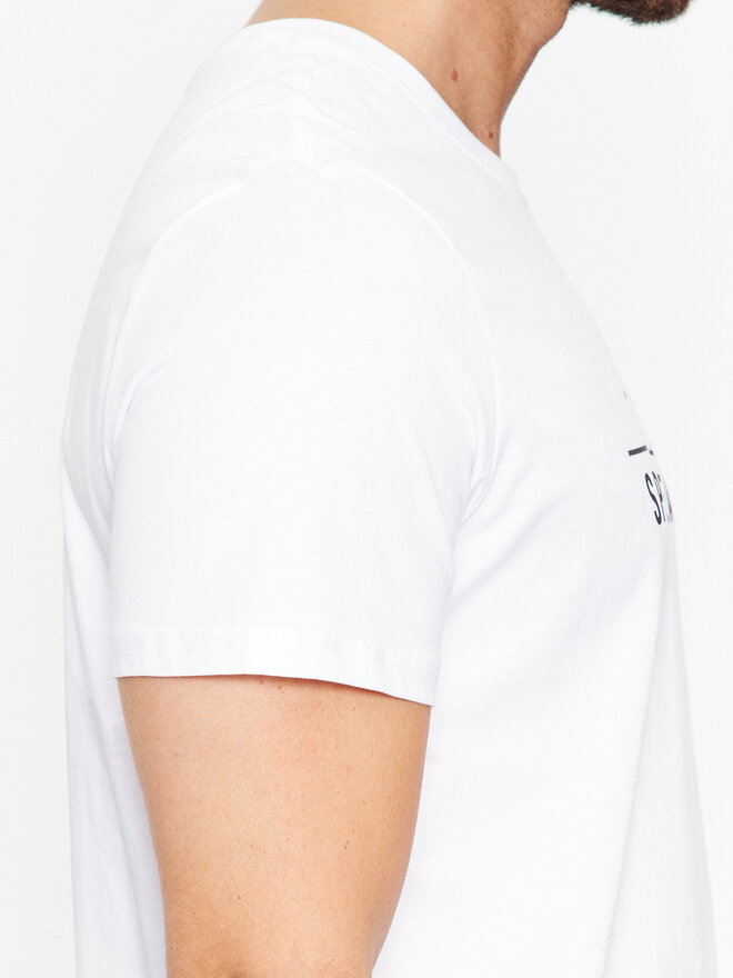 4F 4F Camiseta 4FAW23TTSHM0878 Blanco Regular Fit