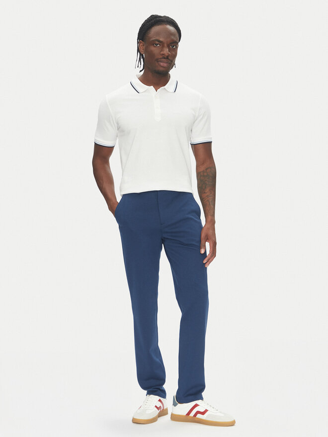 Lindbergh Lindbergh Poloshirt 30-404010 Weiß Relaxed Fit