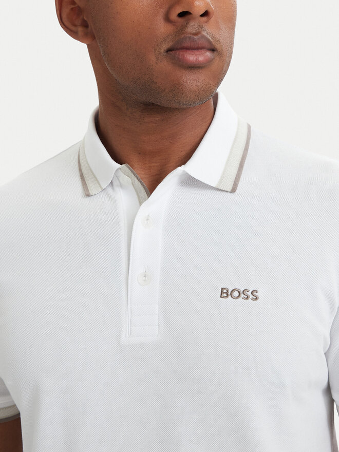 BOSS BOSS Poloshirt Paddy 50469055 Weiß Regular Fit