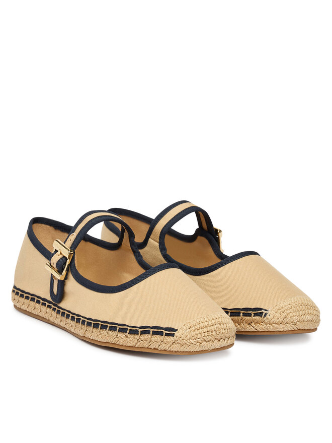 Tommy Hilfiger Espadrilles Tommy Hilfiger Buckle Maryjane Espadrille FW0FW09239 Braun