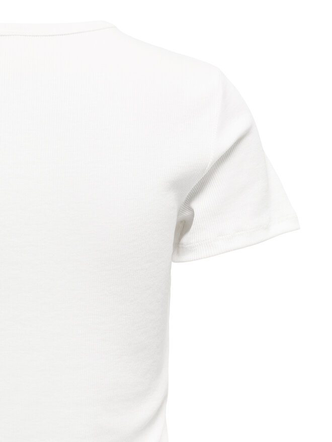 ONLY ONLY Camiseta Daniella 15350554 Blanco Slim Fit