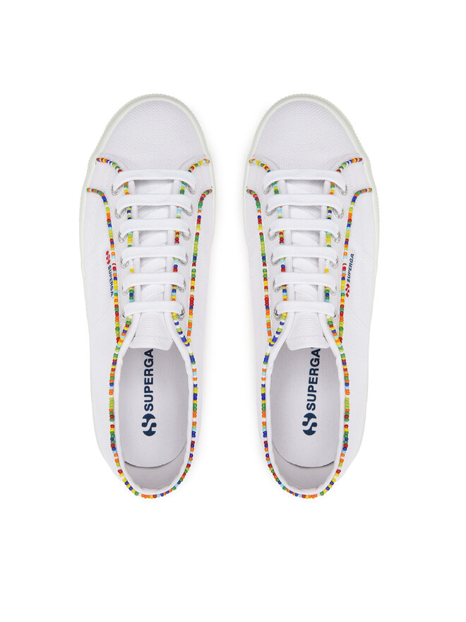 Superga Tenisky Superga Multicolor Beads 2740 S4131FW Bílá