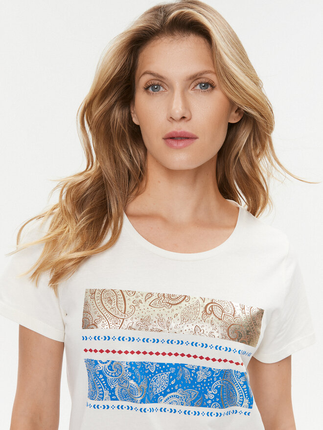 Cream Cream T-Shirt Tuna 10610058 Λευκό Relaxed Fit