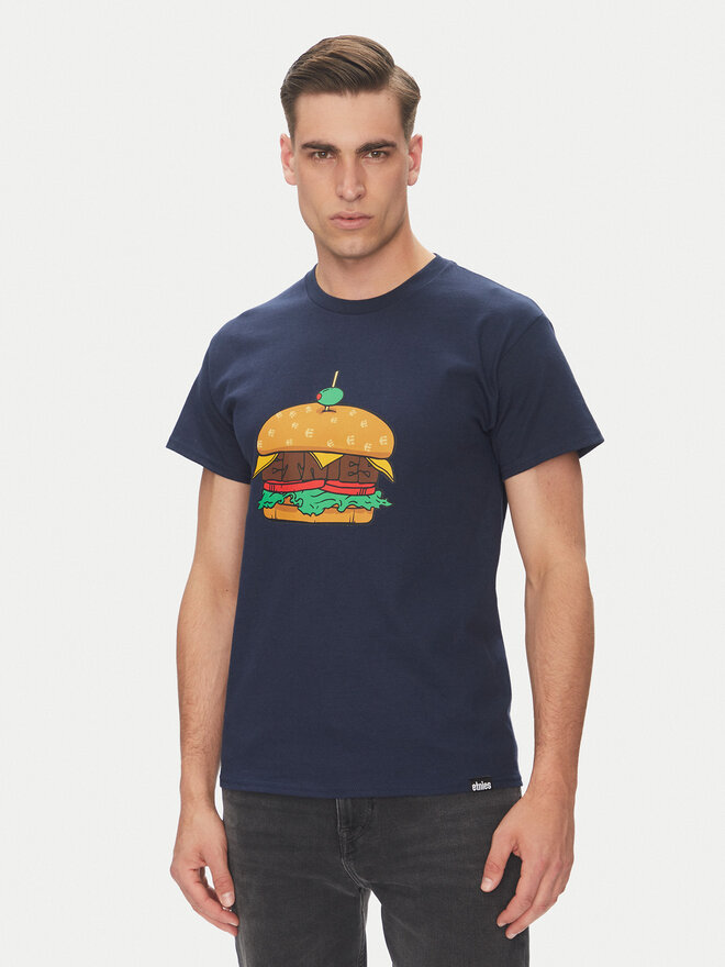 Etnies Etnies Póló Burger 4130004128 Sötétkék Regular Fit