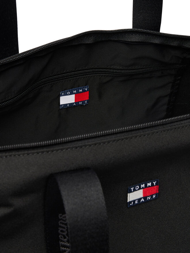 Tommy Jeans Handtasche Tommy Jeans Tjw Ess Daily Tote AW0AW19039 Schwarz
