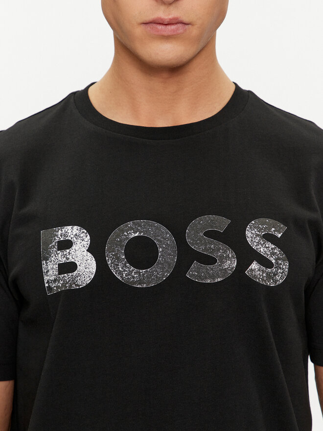 BOSS Boss T-Shirt Te_Bossocean 50515997 Schwarz Regular Fit