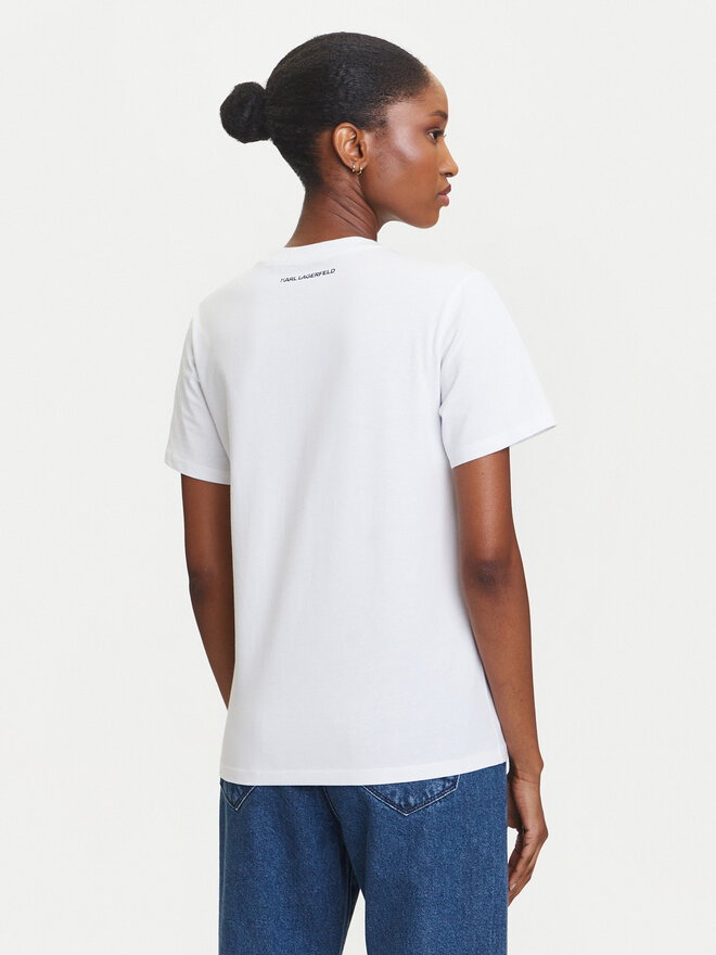 KARL LAGERFELD KARL LAGERFELD Camiseta A3W17105 Blanco Regular Fit