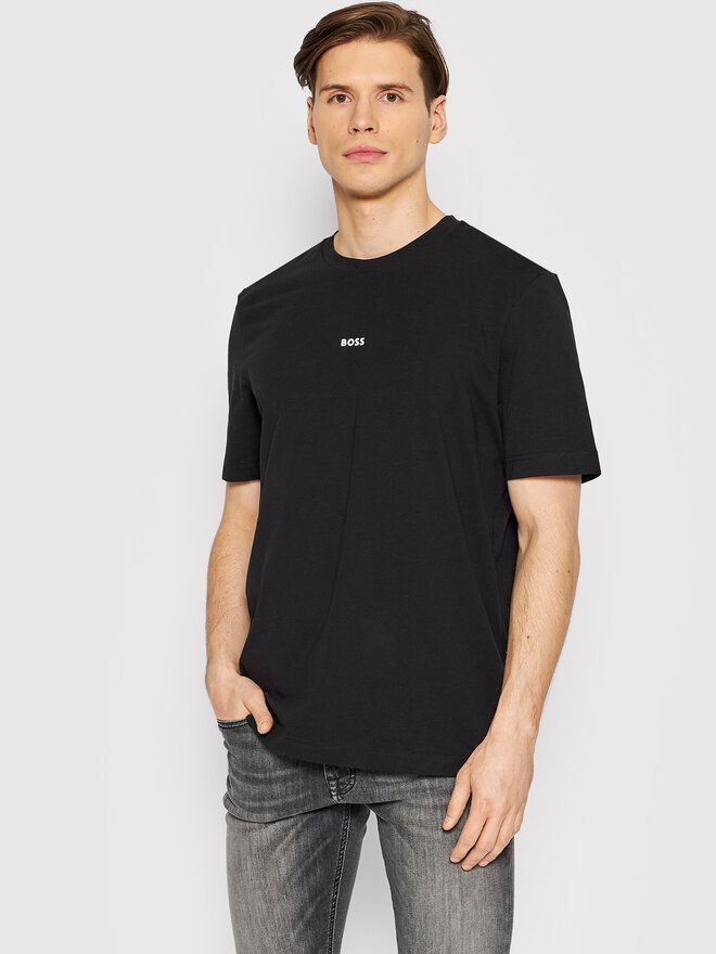 BOSS BOSS Camiseta Tchup 50473278 Negro Regular Fit