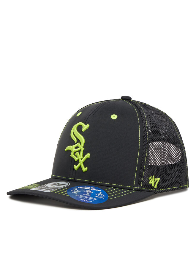 47 Brand Шапка с козирка 47 Brand MLB Chicago White Sox XRAY ’47 TRUCKER B-XRAYD06BBP Черен