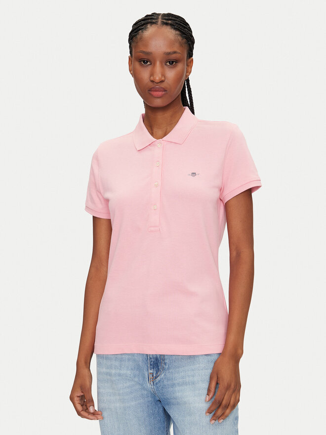 Gant Gant Poloshirt Sheild 4200870 Rosa Slim Fit