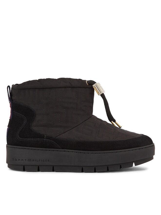 Tommy Hilfiger Sniega zābaki Tommy Hilfiger Tommy Monogram Snowboot FW0FW07637 Melns