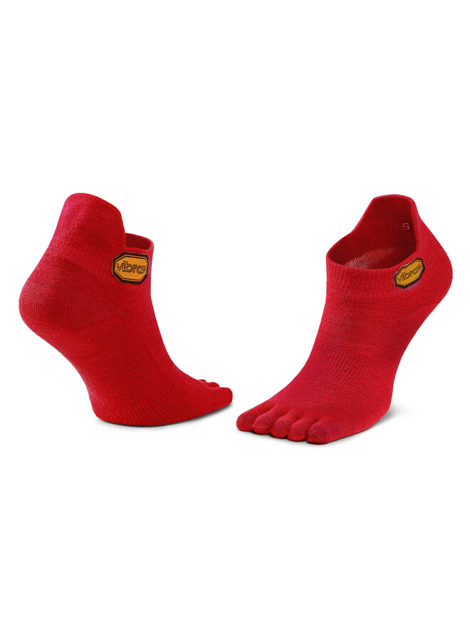 Vibram Fivefingers Ponožky Kotníkové Unisex Vibram Fivefingers Athletic No Show S18N04 Červená