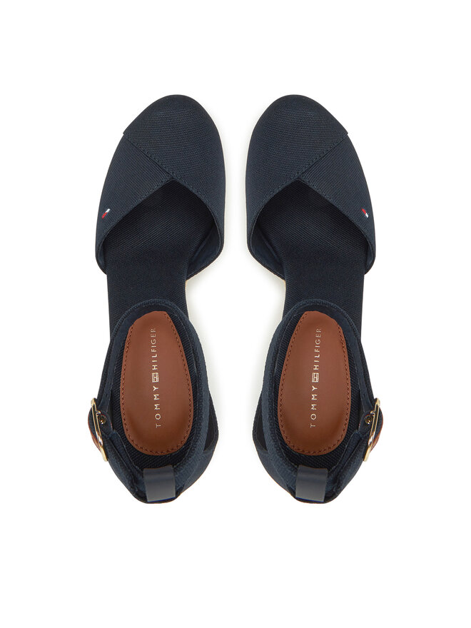Tommy Hilfiger Scarpe basse Tommy Hilfiger Flag High Wedge Espad Closed Toe FW0FW08494 Blu scuro