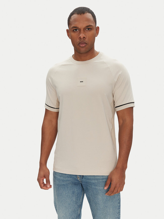 BOSS BOSS T-Shirt 50537846 Beige Regular Fit