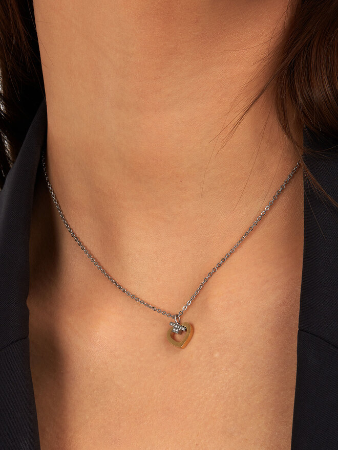 Trussardi Naszyjnik Trussardi TJAXC45 Srebrny