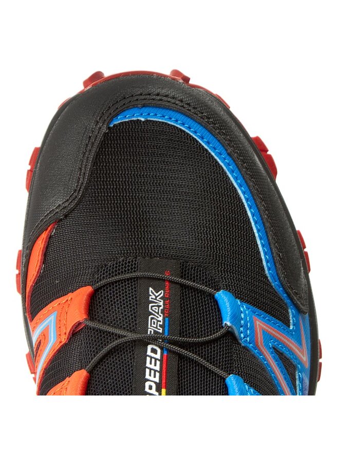 Schuhe Salomon Speedtrak 390623 27 W0 Black Blue Yonder Lava Orange eschuhe