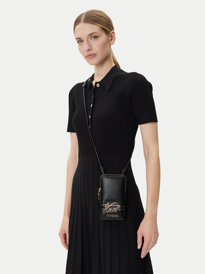 LOVE MOSCHINO Telefona somiņa LOVE MOSCHINO JC5737PP0MKG0000 Melns