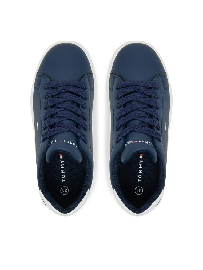 Tommy Hilfiger Сникърси Tommy Hilfiger Low Cut Lace-Up T3X9-34073-1355X S Тъмносин