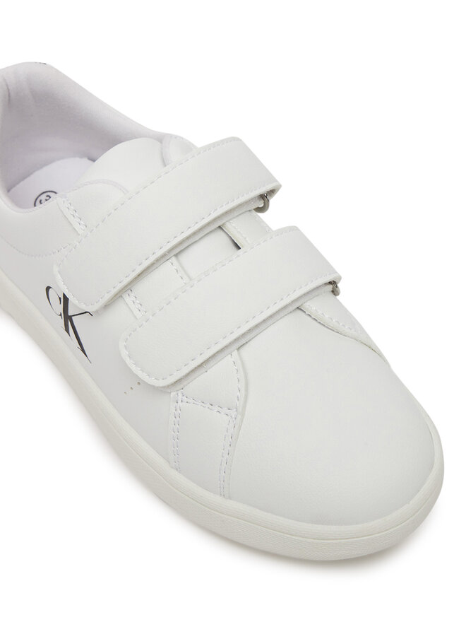 Calvin Klein Jeans Sneakersy Calvin Klein Jeans Low Cut Lace Velcro Sneaker V1X9-82080-1355 S Biały