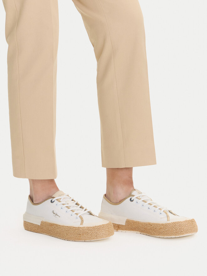 Pepe Jeans Еспадрильї Pepe Jeans Samoi Mix PLS31595 Білий