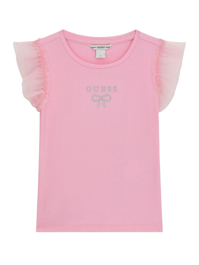 Guess Guess Футболка K6RI12 KCU20 Рожевий Regular Fit