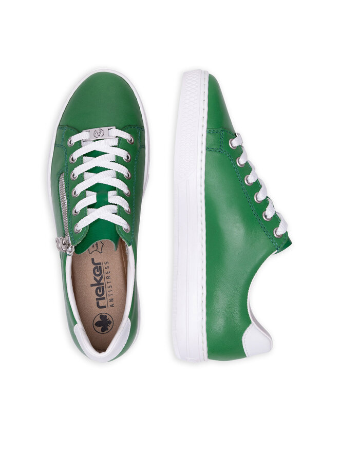 Rieker Sneakersy Rieker L59L1-52 Zelená
