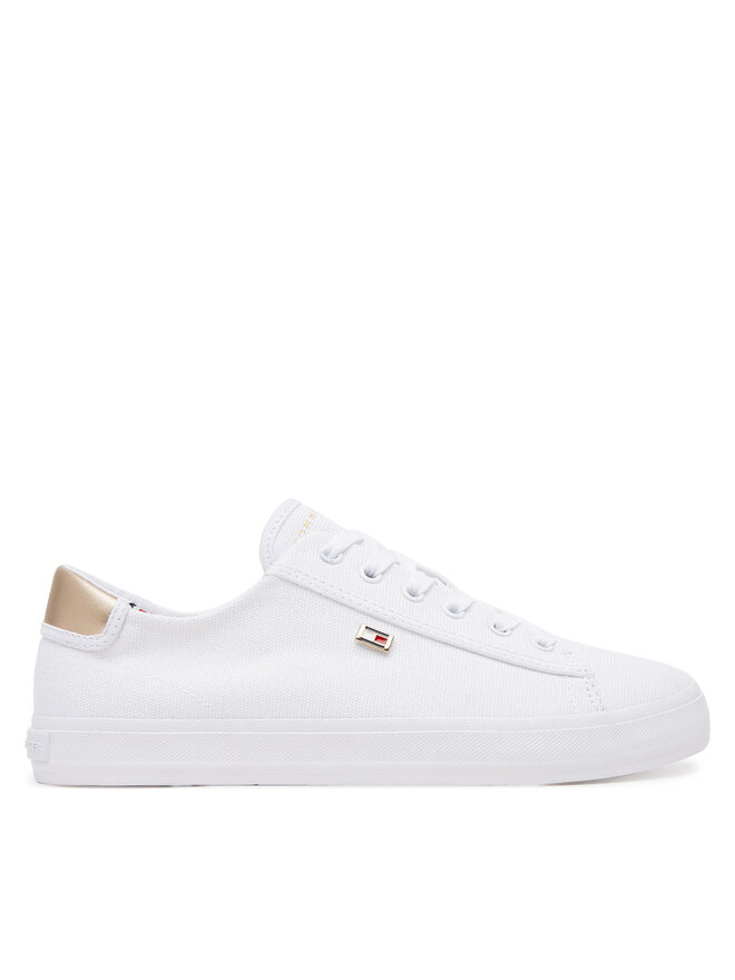 Tommy Hilfiger Αθλητικά Tommy Hilfiger Vulc Canvas Lace Up Sneaker FW0FW08647 Λευκό