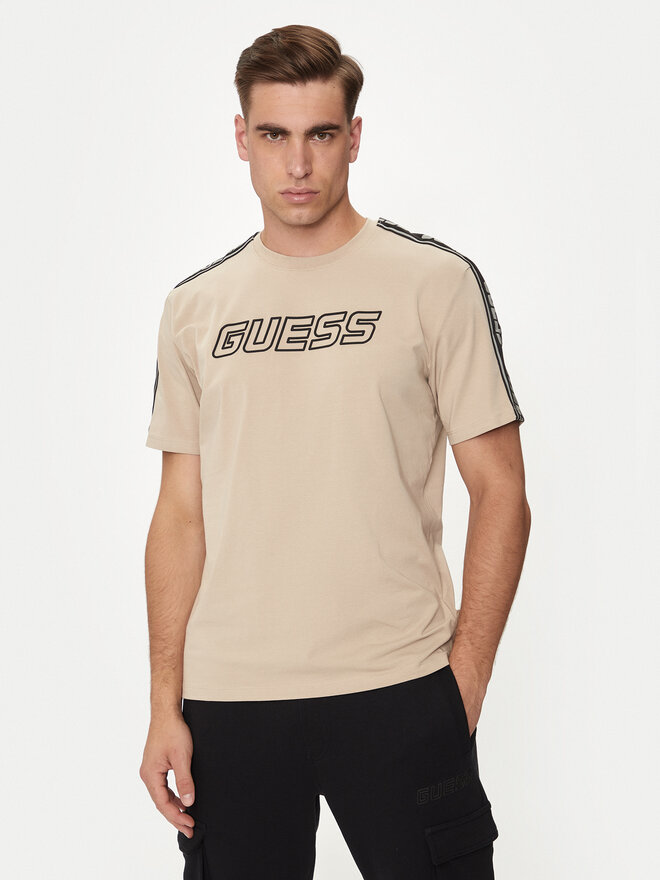 Guess Guess T-Shirt Arlo Z4GI18 J1314 Beige Regular Fit