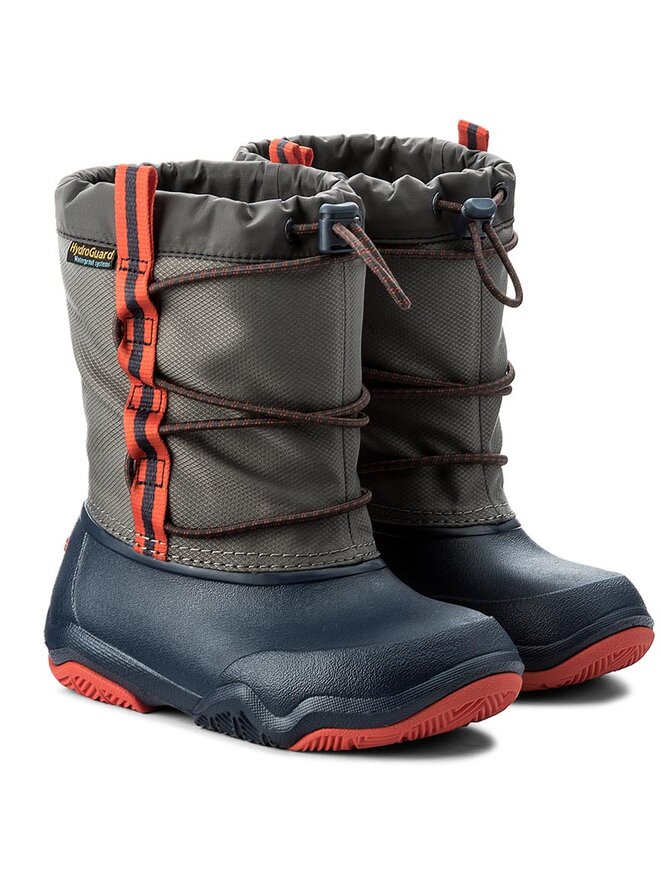 Schneeschuhe Crocs Swiftwater Waterproof Boot K 204657 Grau eschuhe