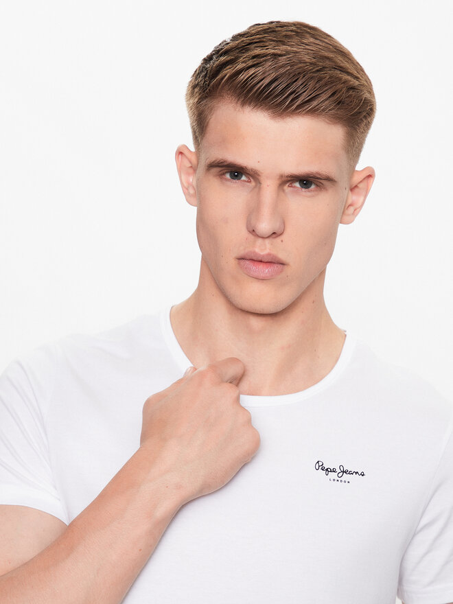 Pepe Jeans Pepe Jeans 2er-Set T-Shirts Pepe Tshirt 2P PMU10976 Weiß Regular Fit