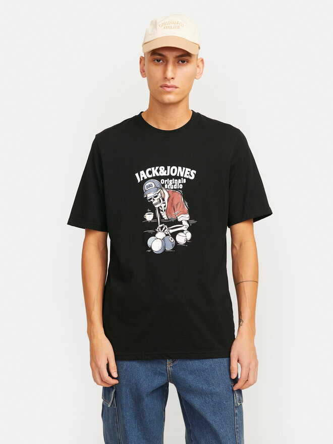 Jack&Jones Jack&Jones Camiseta Eight Skull 12264841 Negro Standard Fit