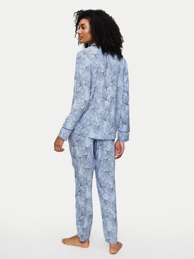 Triumph Triumph Pyjama 10225082 Himmelblau Regular Fit
