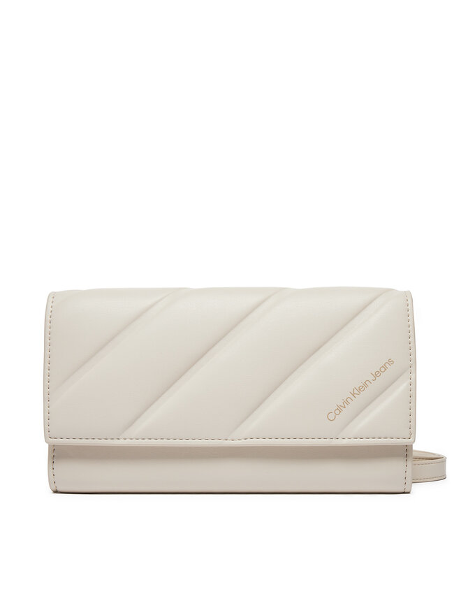 Calvin Klein Jeans Ročna torba Calvin Klein Jeans Quil Ted Longfold K60K612257 Bela
