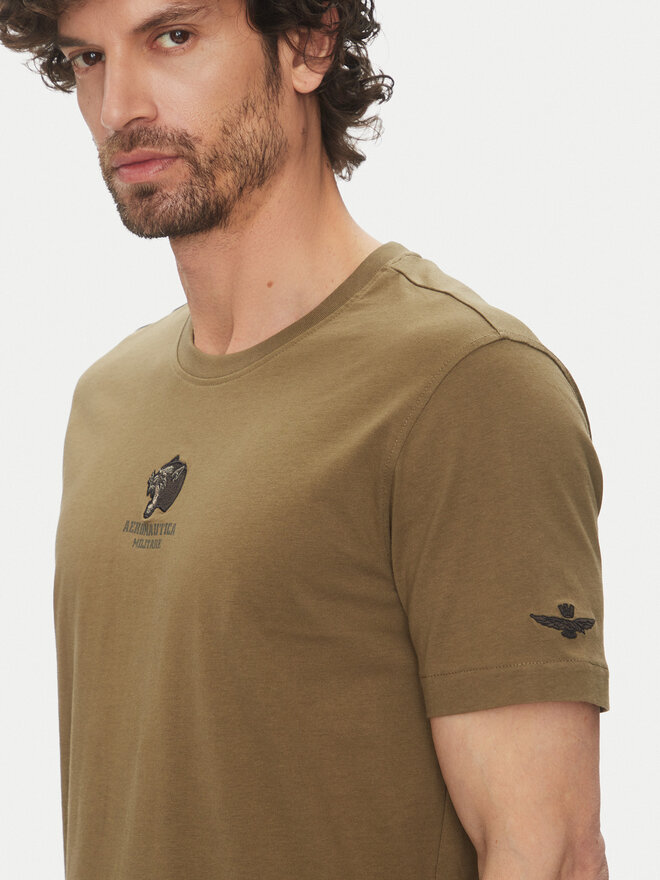 Aeronautica Militare Aeronautica Militare Póló 251TS2424J641 Khaki Regular Fit