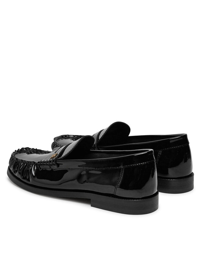 Tommy Hilfiger Loafersy Tommy Hilfiger Loafer Mit Label-Detail FW0FW08565 Czarny