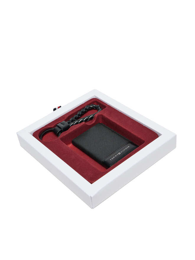 Tommy Hilfiger Set cadou Tommy Hilfiger Th Saffiano Metal AM0AM13127 Negru