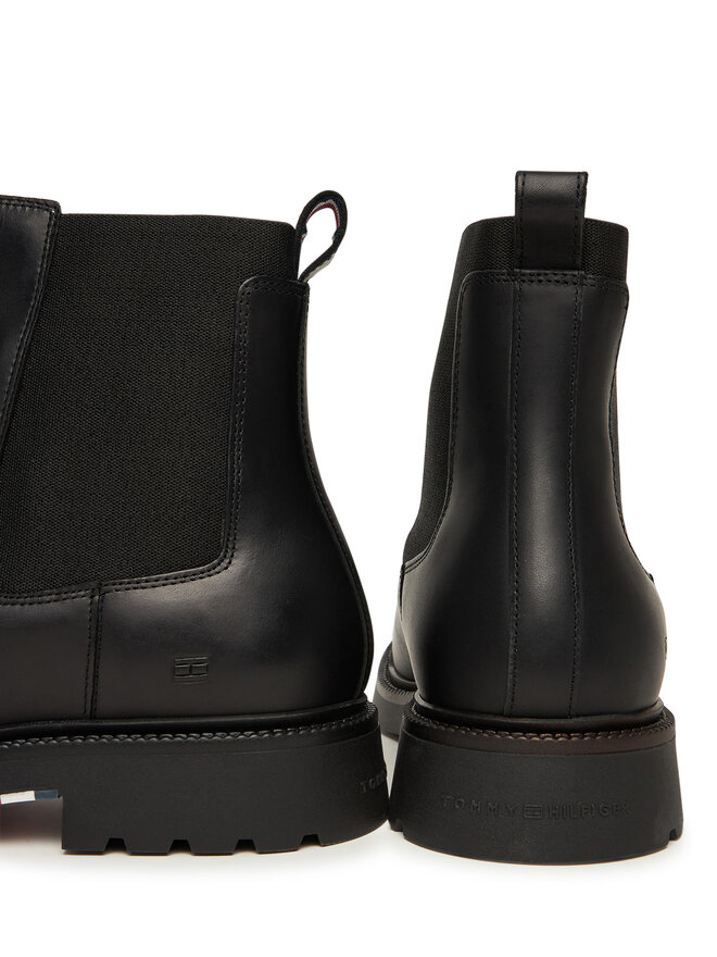 Tommy Hilfiger Боти тип челси Tommy Hilfiger Comfort Lwt FM0FM05591 Черен