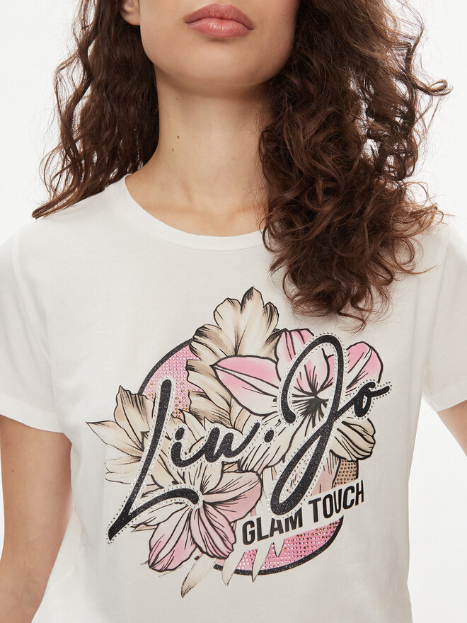Liu Jo Liu Jo Camiseta TA4202 JS003 Écru Regular Fit