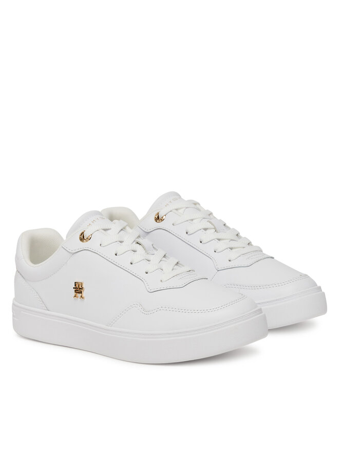 Tommy Hilfiger Sneakers Tommy Hilfiger Essential Elevated Court Sneaker FW0FW08758 Weiß