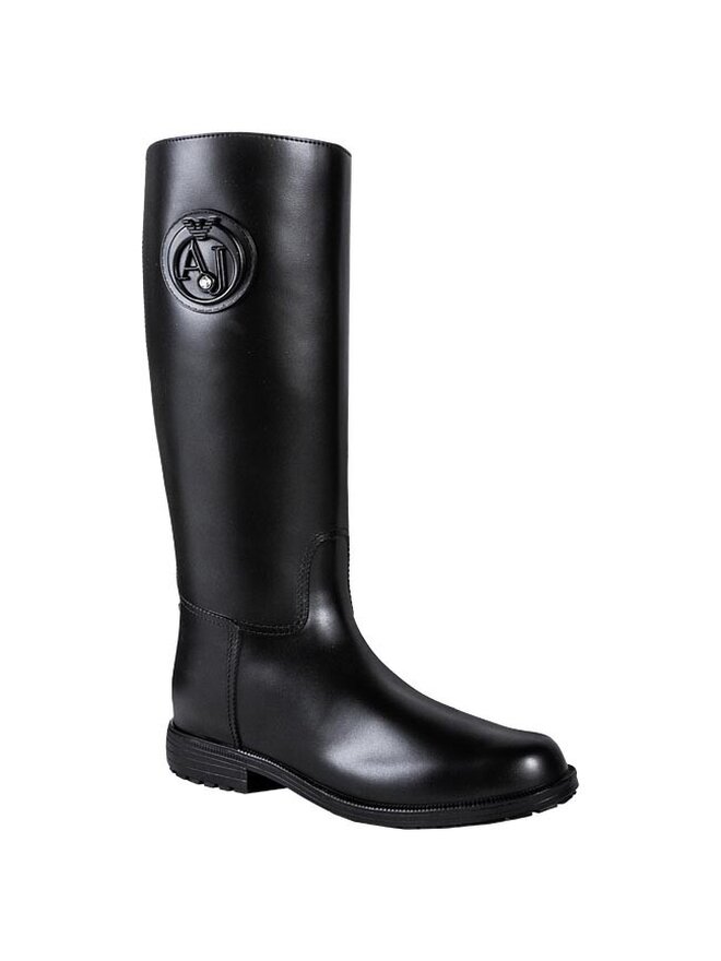 Bottes de pluie Armani Jeans 055A2 Y5 Noir chaussures