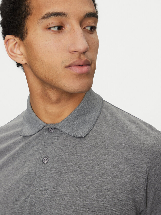 Selected Homme Selected Homme Poloshirt 16095851 Grau Slim Fit