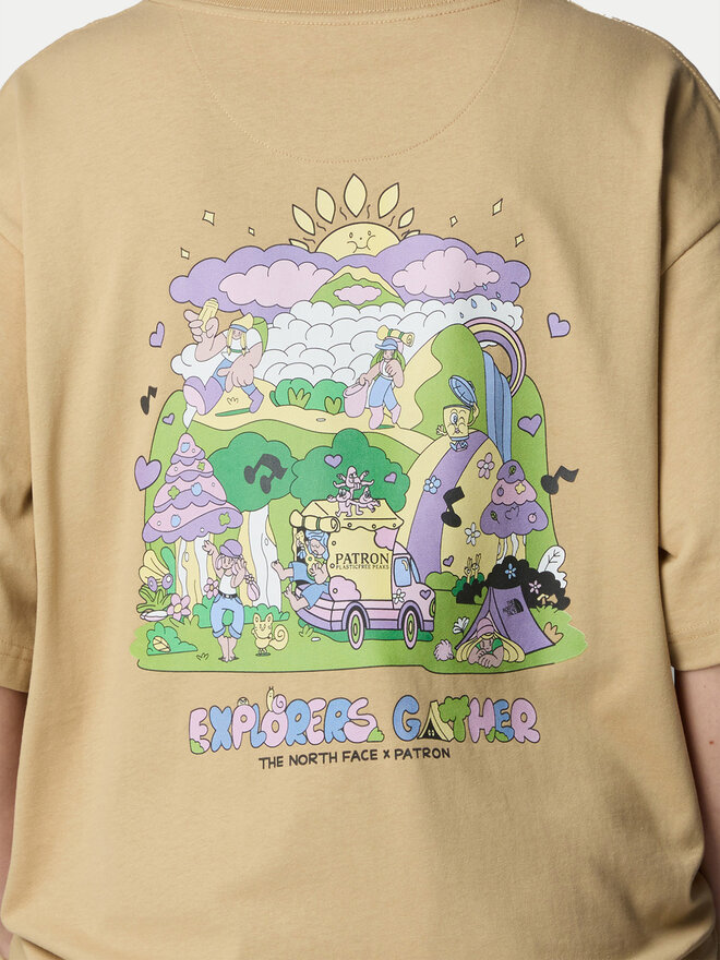 The North Face The North Face Marškinėliai Unisex Mountain Cleanup NF0A8C4D Smėlio Oversize