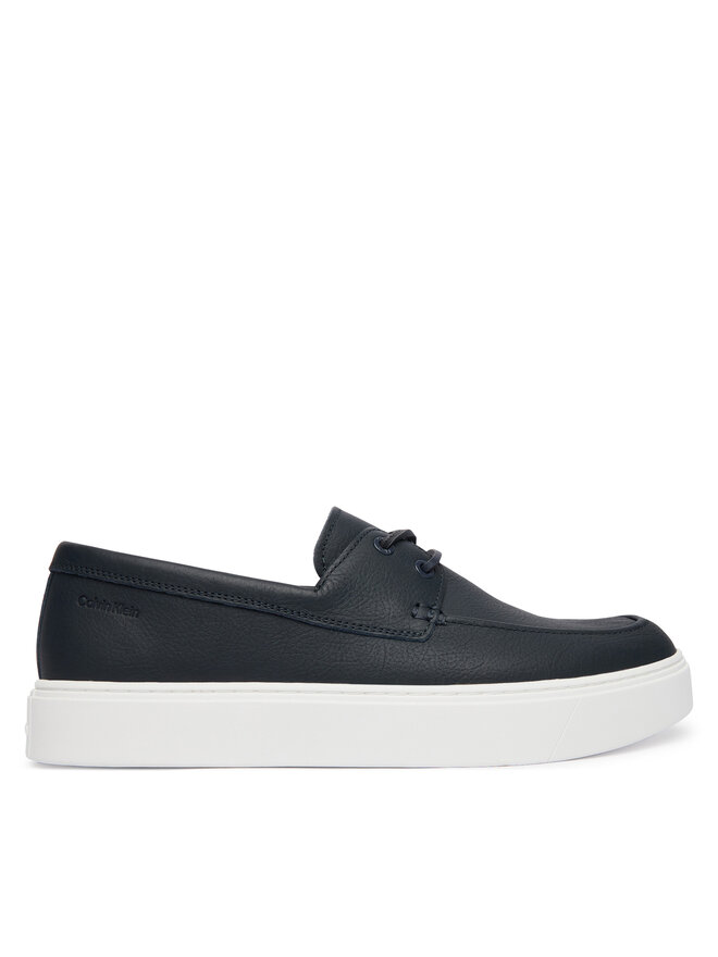 Calvin Klein Halbschuhe Calvin Klein Hybrid Clean Boat Shoe Lth HM0HM02233 Dunkelblau