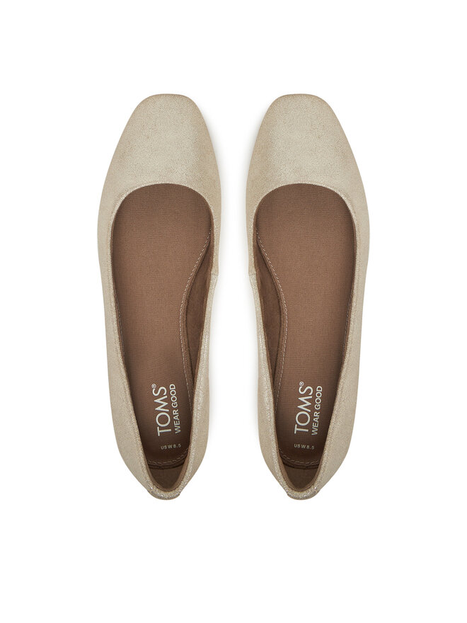 Toms Baleriny Toms Briella 10021362 Złoty