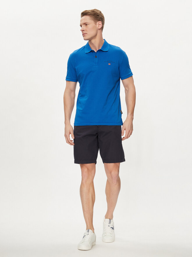 Napapijri Napapijri Polo marškinėliai Elbas NP0A4GB4 Mėlyna Regular Fit