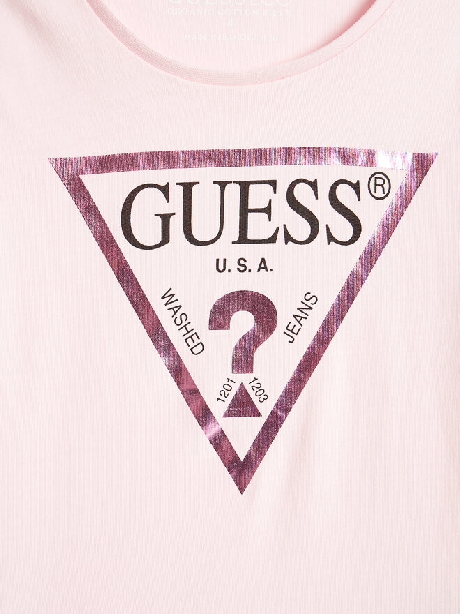 Guess Guess Marškinėliai K73I56 K8HM0 Rožinė Regular Fit