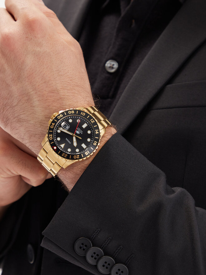 Fossil Ρολόι Fossil Blue FS5990 Χρυσό