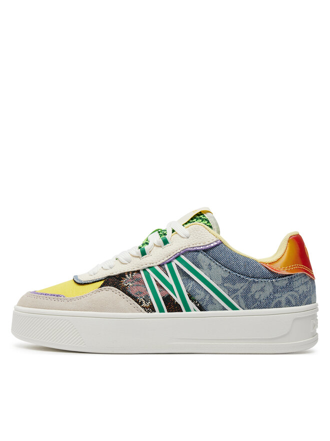 Desigual Sneakersy Desigual 24SSKA01 Kolorowy