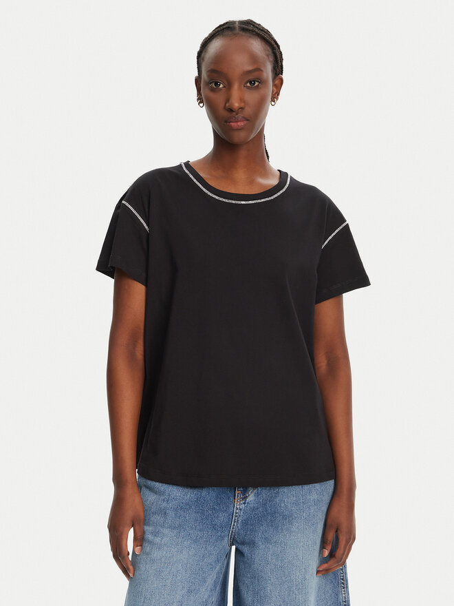 Liu Jo Liu Jo Camiseta WA5148 J4893 Negro Regular Fit