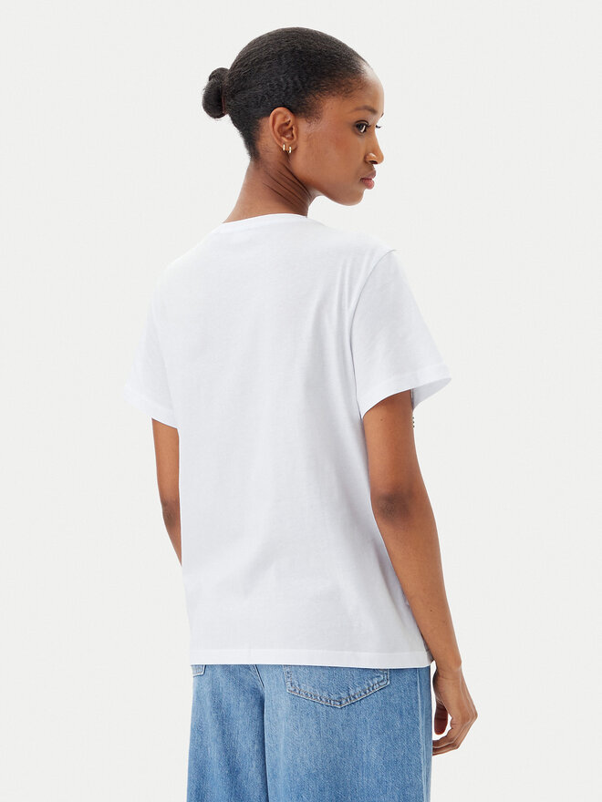 Marella Marella Póló Foglia 2515971042 Fehér Regular Fit